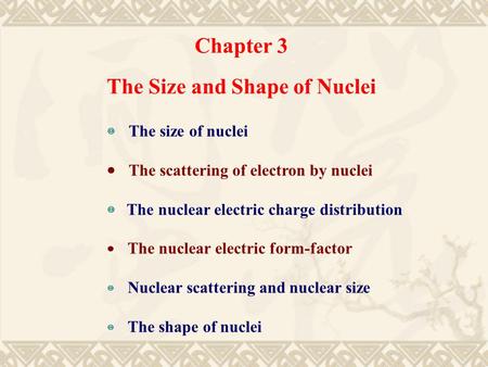 The Size and Shape of Nuclei