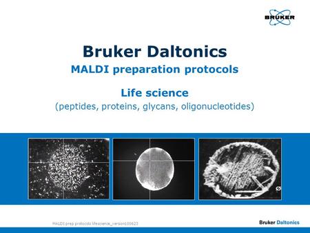 MALDI preparation protocols