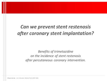 Can we prevent stent restenosis after coronary stent implantation