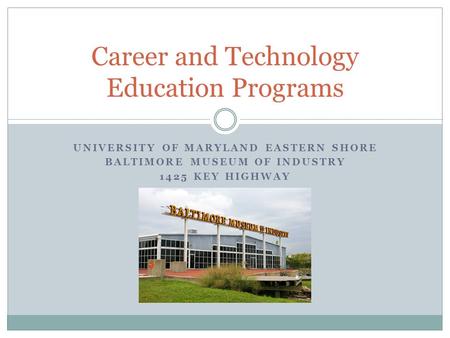 Career and Technology Education Programs