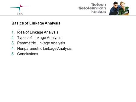 Basics of Linkage Analysis
