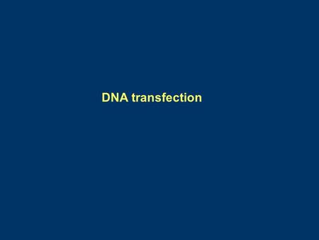 DNA transfection. Specific methods used For Transfection 1. Electroporation a brief change of electric pulse discharges across the electrode, transiently.
