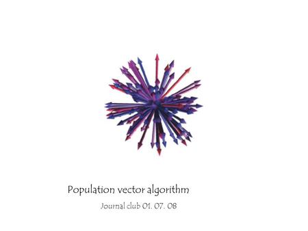 Population vector algorithm