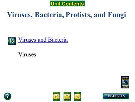 Unit Overview – pages 472-473 Viruses, Bacteria, Protists, and Fungi Viruses and Bacteria Viruses.