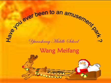 Yuanshang Middle School Wang Meifang Show aims In this class,we are going to review the new words,phrases and gramer.