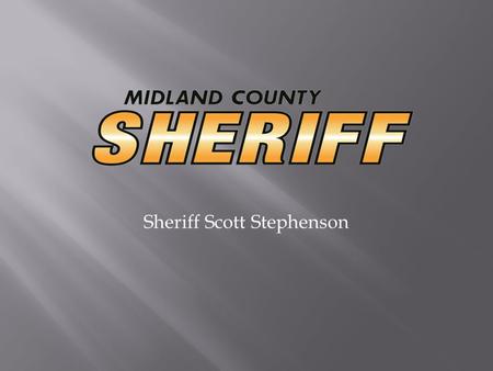 Sheriff Scott Stephenson.  Role of the Sheriff  Road Patrol  Jail  Court Security  Reserve Deputies  Teams/Programs.