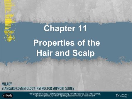 Chapter 11 Properties of the Hair and Scalp