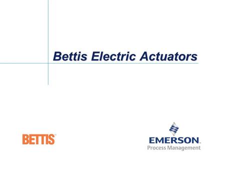 Bettis Electric Actuators