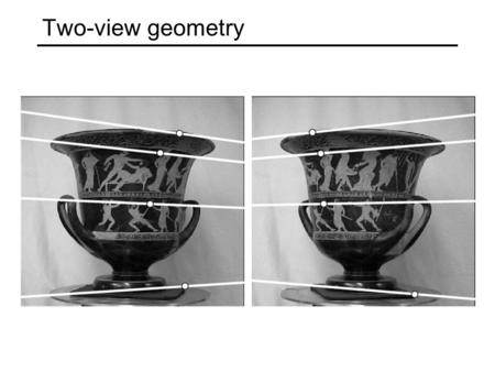 Two-view geometry.