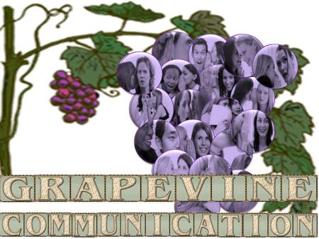 Objective Explain what is Grapevine Communication