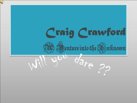 Will you dare ??.  My name is Craig and I’m a Methodist. We believe that God created the world and the universe. We also believe that it is through God.