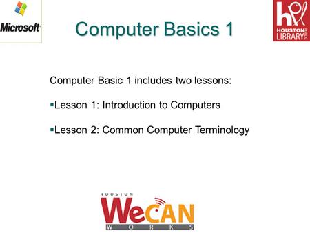 computer basics 101 slideshow presentation