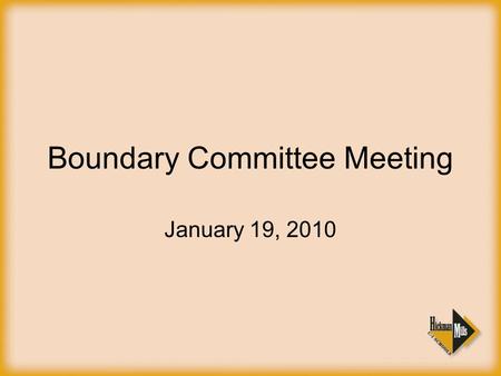 Boundary Committee Meeting January 19, 2010. Suburban Conference Impact Changes classification Schedule Changes Respond by the 26 th (no penalty) Willing.