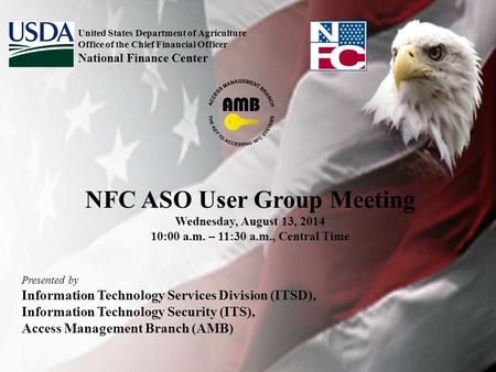 NFC ASO User Group Meeting