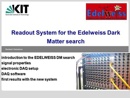 Readout System for the Edelweiss Dark Matter search