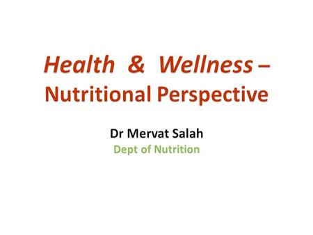 Nutrition – science of food, the nutrients & other subs.. Their action, interaction & balance in relation to health & disease. Process by which organisms..