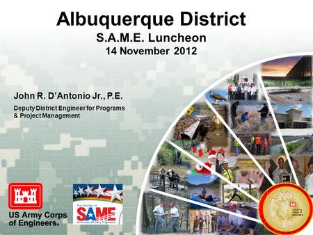 Albuquerque District S.A.M.E. Luncheon 14 November 2012