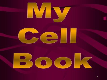 My Cell Book.