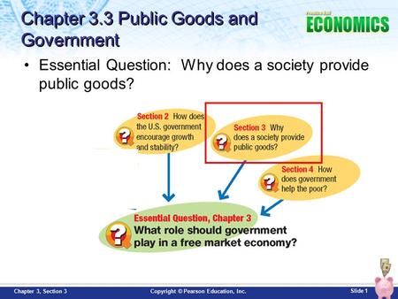 Chapter 3.3 Public Goods and Government