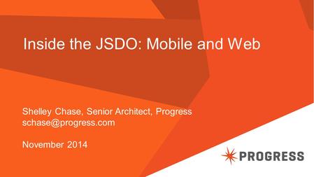 Inside the JSDO: Mobile and Web