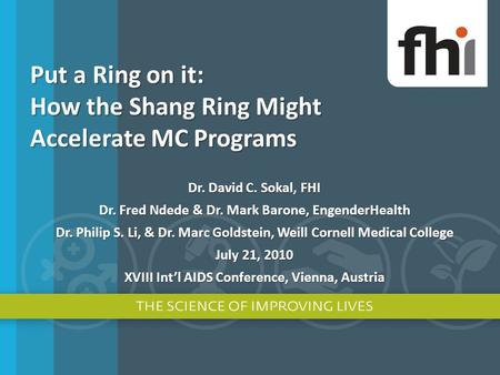 Put a Ring on it: How the Shang Ring Might Accelerate MC Programs
