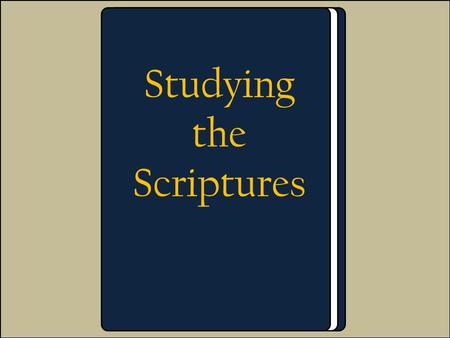 Studying the Scriptures. “The goal of gospel teaching… is not to ‘pour information’ into the minds of class members. … The aim is to inspire the individual.