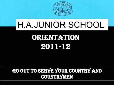 H.A.JUNIOR SCHOOL. Taking care of your child Listen Talk Full attention Relaxed conversation.