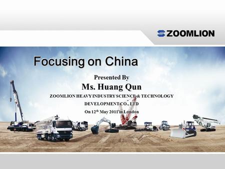 Focusing on China Ms. Huang Qun Do not refresh this file Presented By