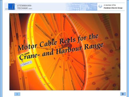 Motor Cable Reels for the Crane- and Harbour Range