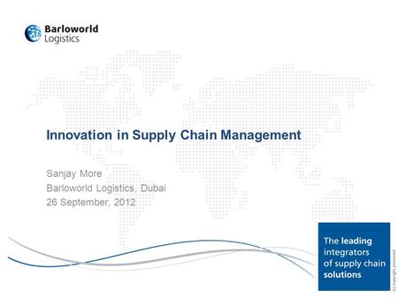 Innovation in Supply Chain Management