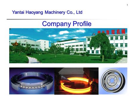 Tk 1 Yantai Haoyang Machinery Co., Ltd Company Profile.