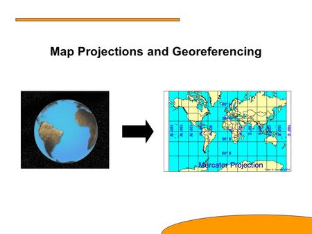 Map Projections and Georeferencing