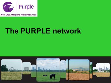 1 Peri-Urban Regions Platform Europe The PURPLE network.