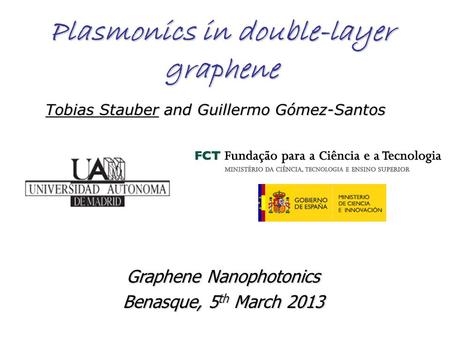 Plasmonics in double-layer graphene