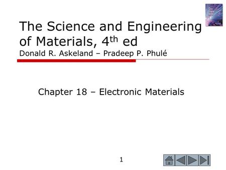 Chapter 18 – Electronic Materials