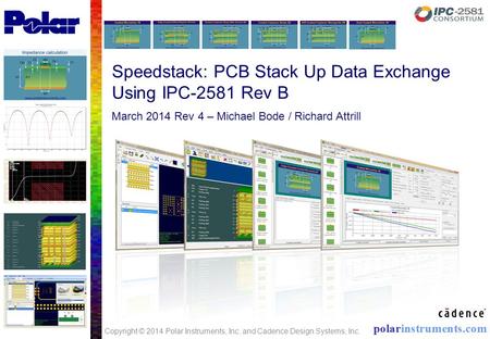 Speedstack: PCB Stack Up Data Exchange Using IPC-2581 Rev B