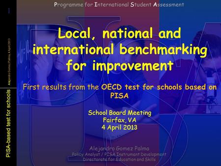 Local, national and international benchmarking for improvement