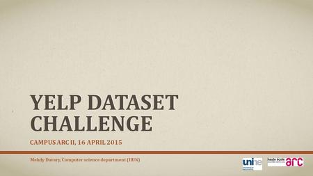 Yelp Dataset Challenge
