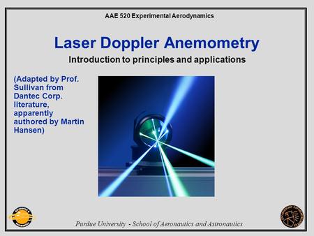 Laser Doppler Anemometry
