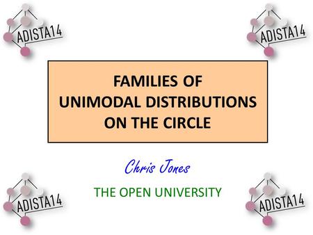 FAMILIES OF UNIMODAL DISTRIBUTIONS ON THE CIRCLE Chris Jones THE OPEN UNIVERSITY.