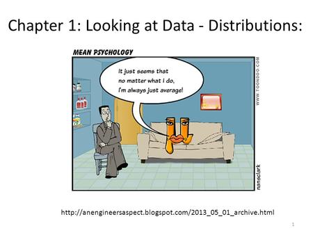 Chapter 1: Looking at Data - Distributions:
