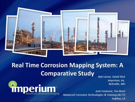 Real Time Corrosion Mapping System: A Comparative Study