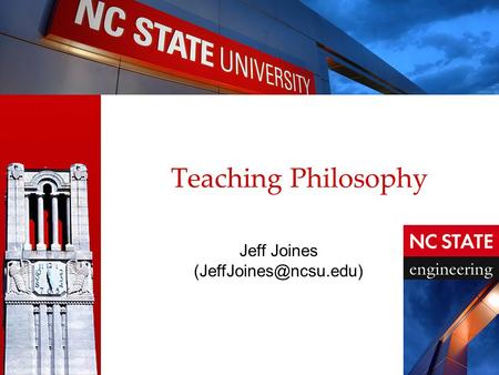 Teaching Philosophy Jeff Joines