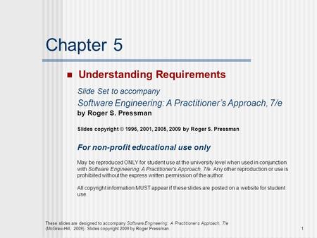 Chapter 5 Understanding Requirements