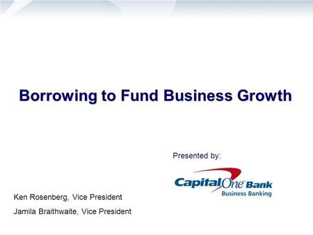 Borrowing to Fund Business Growth