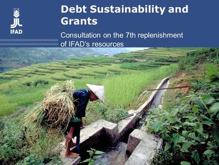 Debt Sustainability and Grants Consultation on the 7th replenishment of IFAD’s resources.