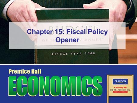 Chapter 15: Fiscal Policy Opener