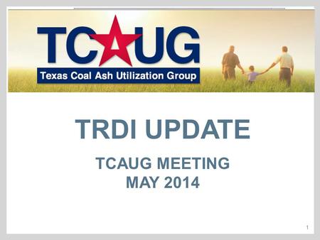 1 TRDI UPDATE TCAUG MEETING MAY 2014. 2  There is limited information on recycling activities in Texas & currently no comprehensive statewide information.