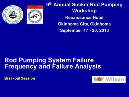 Rod Pumping System Failure Frequency and Failure Analysis