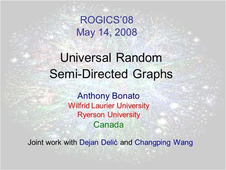 Universal Random Semi-Directed Graphs